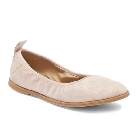 EILEEN FISHER Notion Ballet Flat In Goose Bump/light Gold Size 8.5 - Picture 1 of 10